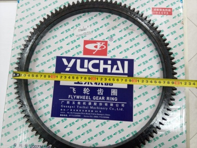Венец маховика (99 зуб. D-401 мм, d-346 мм) двигателя Yuchai YC6108G, YC6B125 640-1005043